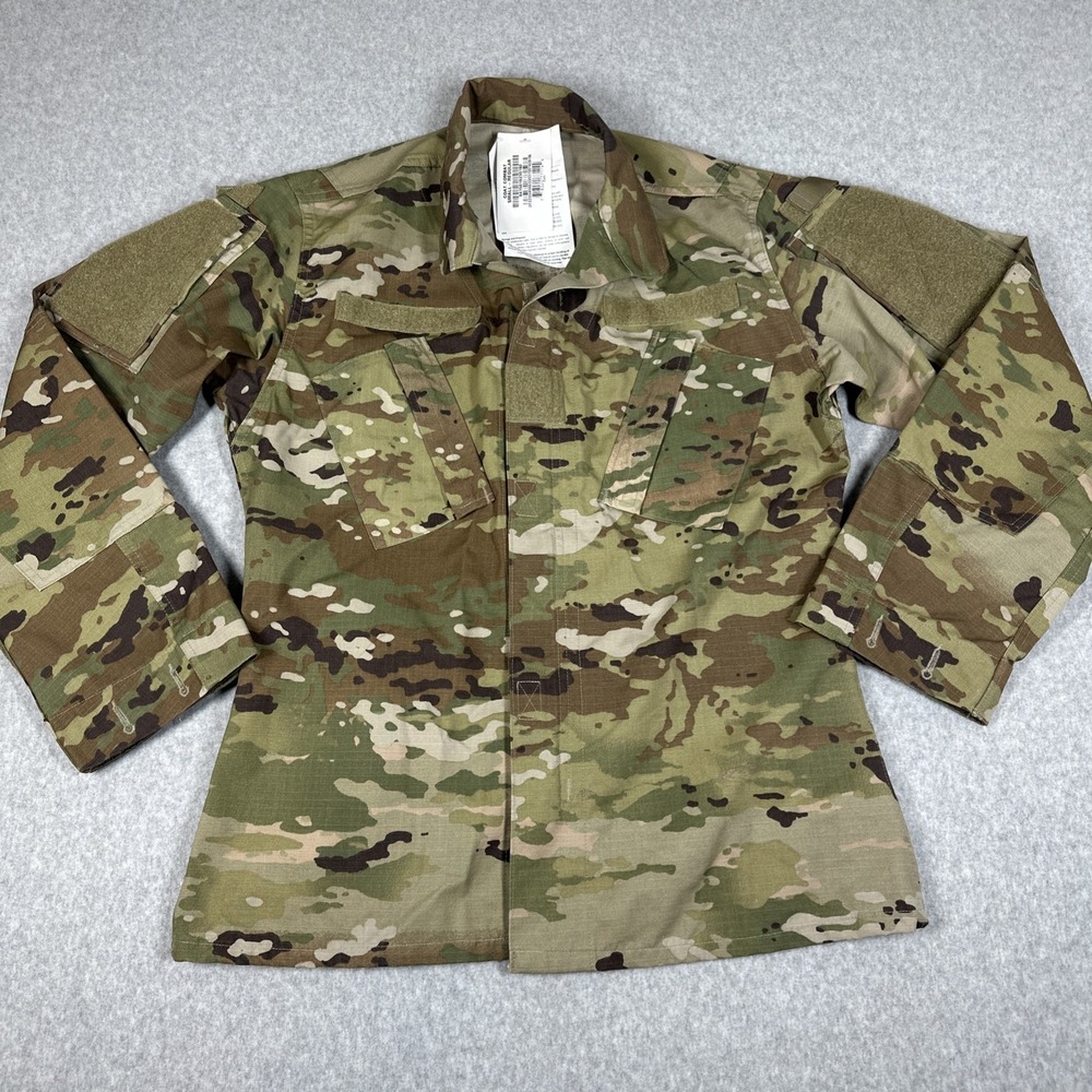 Military Combat Uniform Jacket Unisex Small Reg Rip Stop Woodland Camo Coat